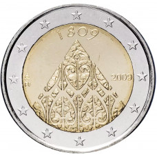 Финляндия 2 евро 2009 год UNC KM# 149 200 лет автономии Финляндии