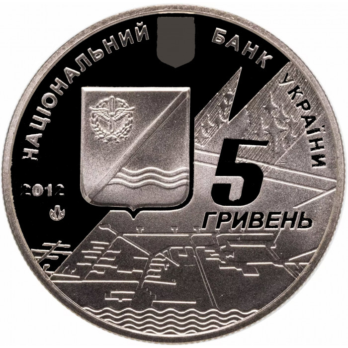 Украина 5 гривен 2012 год Кача - этап истории отечественной авиации BUNC KM# 685