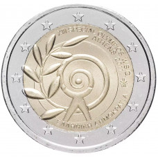 Греция 2 евро 2011 год UNC KM# 239 Специальные Летние Всемирные Олимпийские Игры 2011 в Афинах