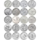 Приднестровье 1 рубль 2016-2026 год Космос Набор 20 монет UNC