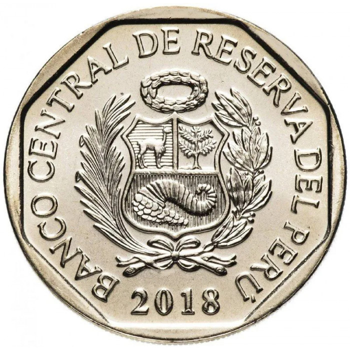 Перу 1 соль 2018 год Горный тапир UNC UC# 106
