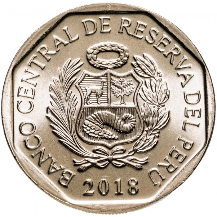 Перу 1 соль 2018 год Дарвинов нанду UNC UC# 109