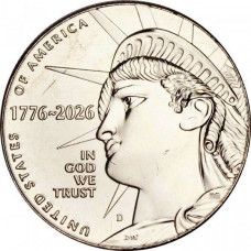 США 1/2 доллара 2026 D год 250 лет независимости UNC UC# 457