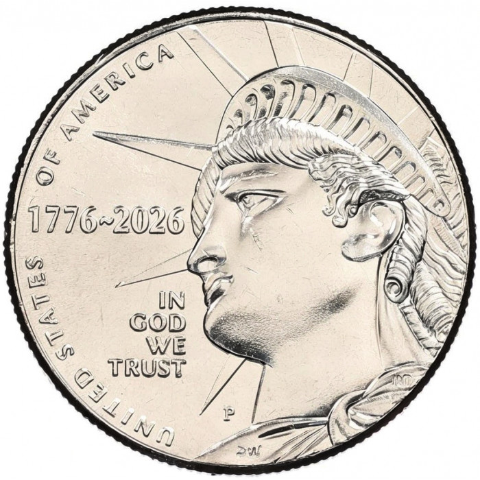 США 1/2 доллара 2026 P год 250 лет независимости UNC UC# 457