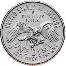 США 1 дайм 2026 D год 250 лет независимости UNC UC# 455