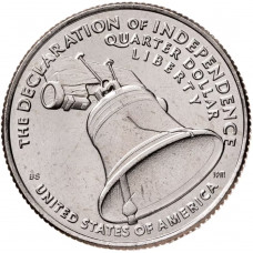 США 25 центов 2026 D год 250 лет независимости. Декларация независимости UNC UC# 461