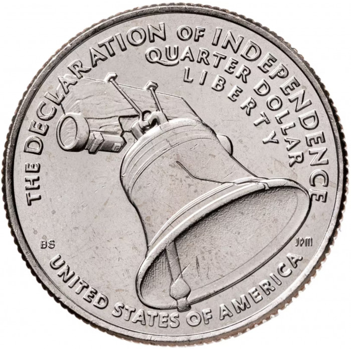 США 25 центов 2026 D год 250 лет независимости. Декларация независимости UNC UC# 461