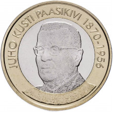 Финляндия 5 евро 2017 год Юхо Кусти Паасикиви (1946-1956) UNC UC# 207