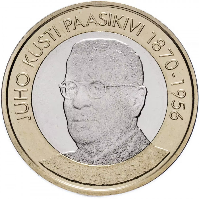 Финляндия 5 евро 2017 год Юхо Кусти Паасикиви (1946-1956) UNC UC# 207