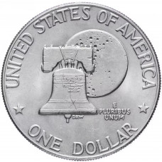 США 1 доллар 1976 D год "200 лет независимости" XF KM# 206