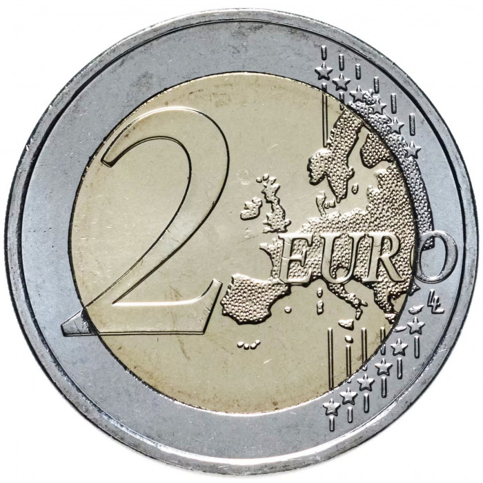 Греция 2 евро 2022 год 200 лет первой конституции UNC UC# 110