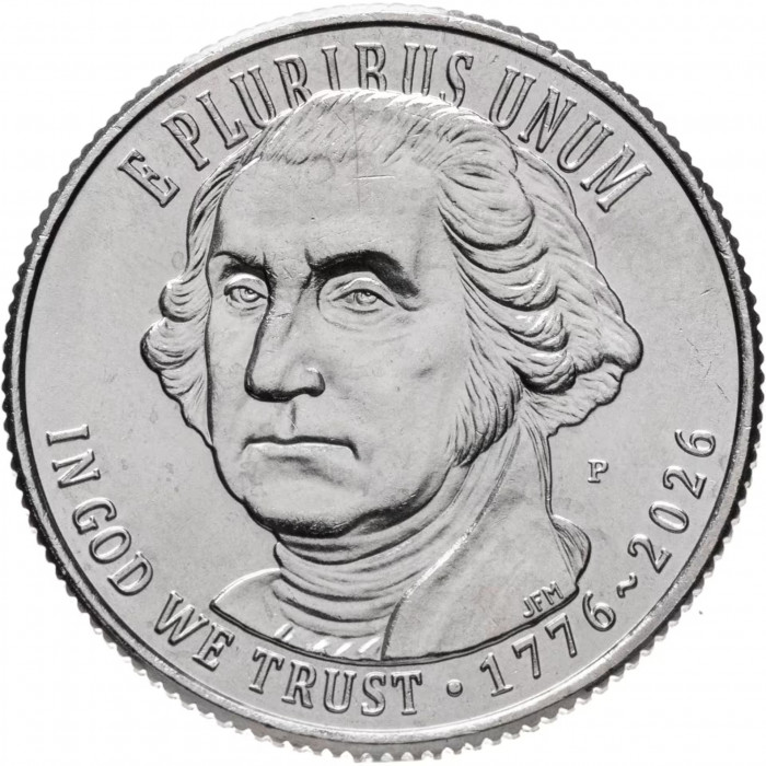 США 25 центов 2026 P год 250 лет независимости. Война за независимость UNC UC# 460