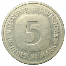 Германия - ФРГ 5 марок 1981 D год KM# 140.1