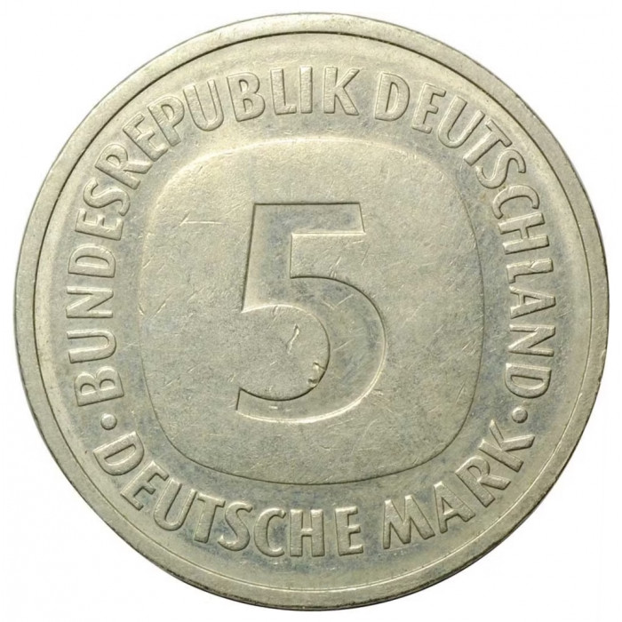 Германия - ФРГ 5 марок 1981 D год KM# 140.1