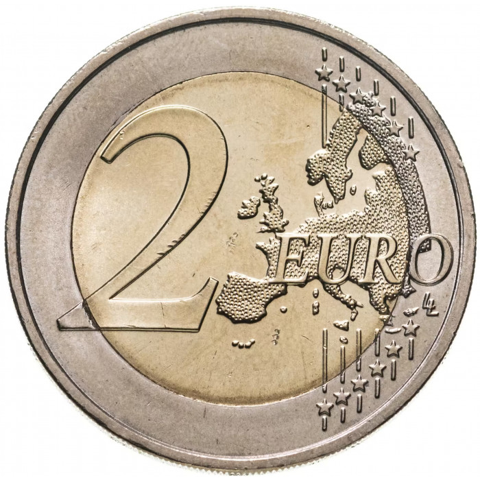 Португалия 2 евро 2018 год 250 лет Ботаническому саду в Ажуде UNC UC# 106