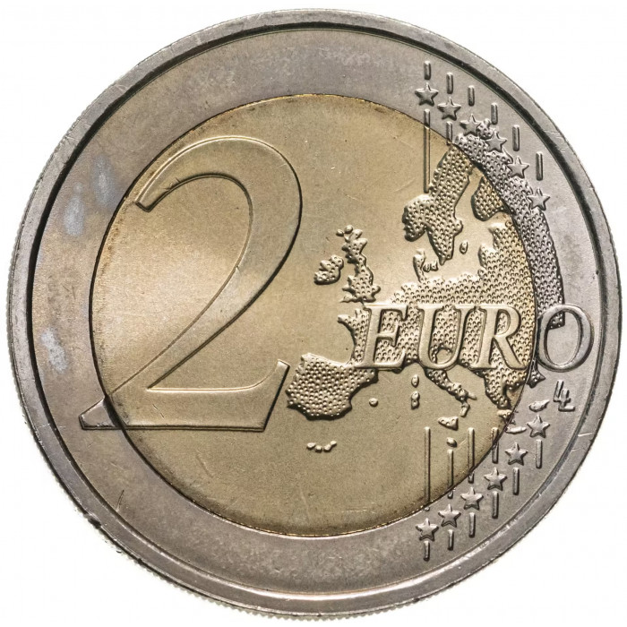 Португалия 2 евро 2015 год Первый контакт с Тимором UNC KM# 849