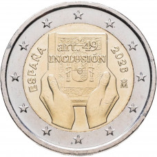 Испания 2 евро 2026 год Включение статьи 49 UNC UC# 504
