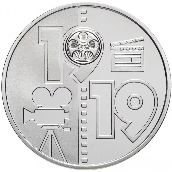 Украина 5 гривен 2019 год 100 лет Одесской киностудии BUNC UC# 384