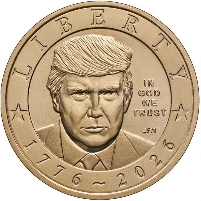 США 1 доллар 2026 год 250 лет независимости, Д. Трамп UNC UC# 477