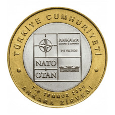 Турция 5 лир 2026 год Саммит НАТО UNC UC# 582
