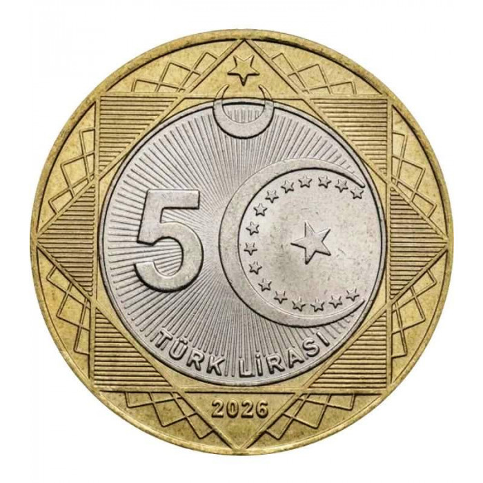 Турция 5 лир 2026 год Саммит НАТО UNC UC# 582