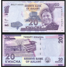 Малави 20 Квача 2012 год UNC P# 57a