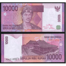 Индонезия 10000 Рупий 2005 год UNC P# 143a