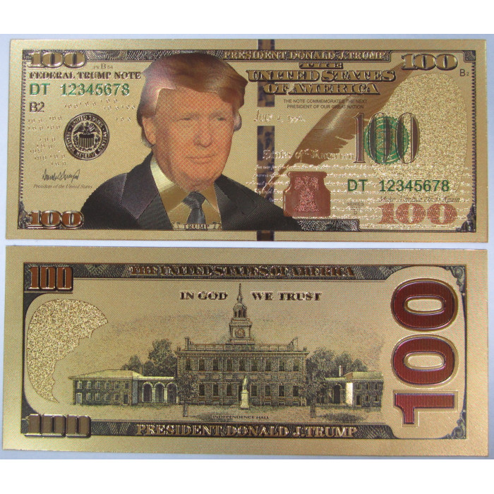 США 1000 Долларов 2018 год Президент Дональд Трамп Сувенирная банкнота