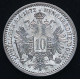 Австрия 10 Крейцеров 1872 год KM# 2206 Серебро 400 Франц Иосиф I 