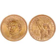США 1 Доллар 2010 D год KM# 476 Президент 14 - Франклин Пирс (1853-1857)