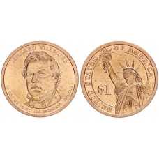 США 1 Доллар 2010 D год KM# 475 Президент 13 - Миллард Филлмор (1850-1853)