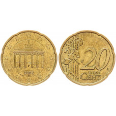 Германия ФРГ 20 Евроцентов 2002 А год KM# 211 Берлин