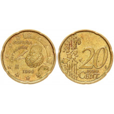 Испания 20 Евроцентов 1999 год KM# 1044 Хуан Карлос I