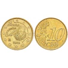 Испания 10 Евроцентов 1999 год KM# 1043