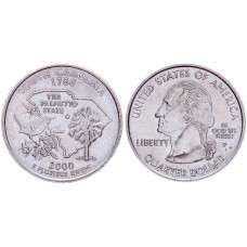 США 25 центов 2000 P год Штаты и территории № 8 Южная Каролина
