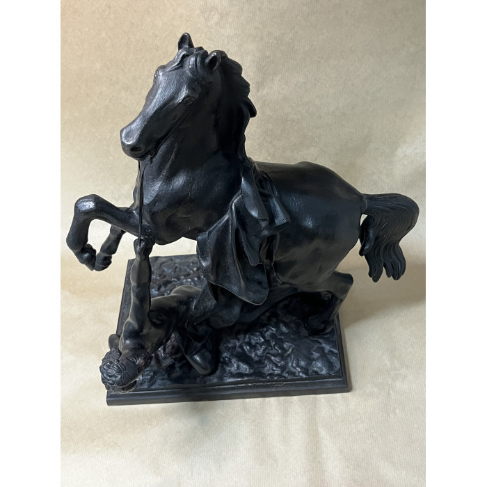 СССР Куса Чугун скульптура Упавший всадник 1959 год. клеймо Кусинский 