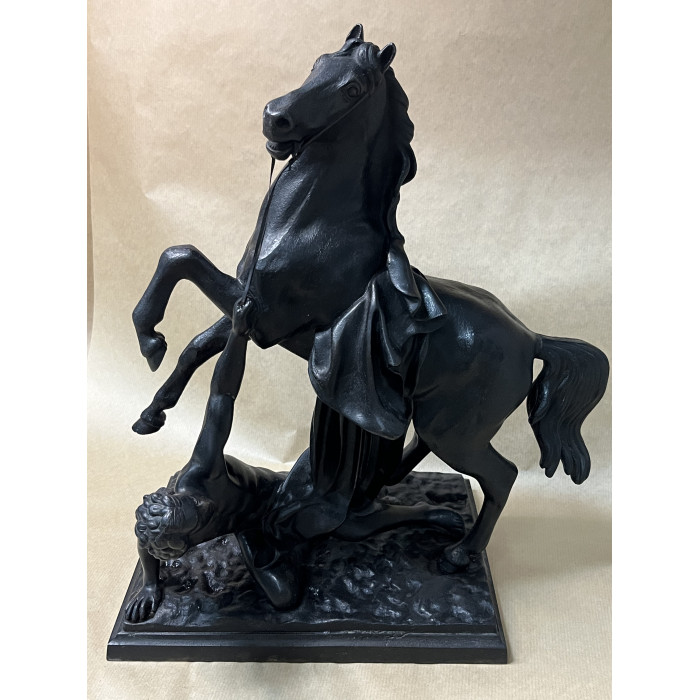 СССР Куса Чугун скульптура Упавший всадник 1959 год. клеймо Кусинский 