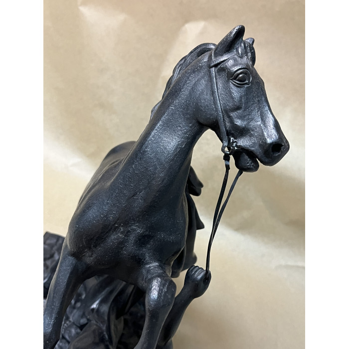 СССР Куса Чугун скульптура Упавший всадник 1959 год. клеймо Кусинский 