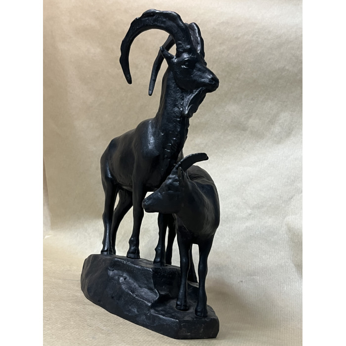 СССР Касли Чугун скульптура Горные козлы, 1974 год 