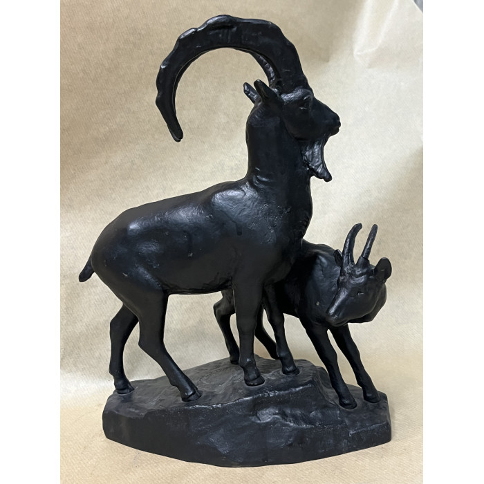 СССР Касли Чугун скульптура Горные козлы, 1974 год 