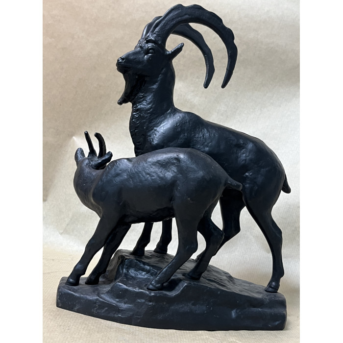 СССР Касли Чугун скульптура Горные козлы, 1974 год 