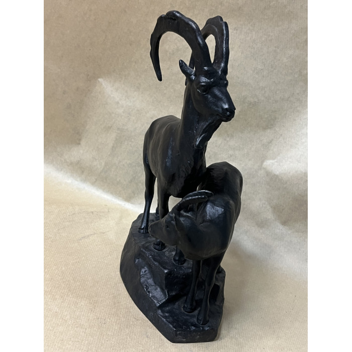 СССР Касли Чугун скульптура Горные козлы, 1974 год 
