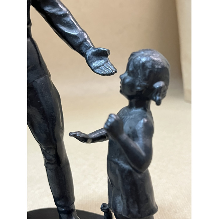 СССР Касли Чугун скульптура  Возвращение с войны 1989 год 