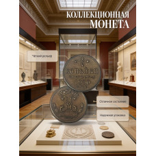 Россия 1/4 Копейки 1900 СПБ год. Николай II. Сувенирная монета (BOX592) 