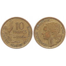 Франция 10 Франков 1958 год KM# 915.1