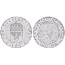 Швеция 1 Крона 1999 год XF KM# 852a Карл XVI Густав