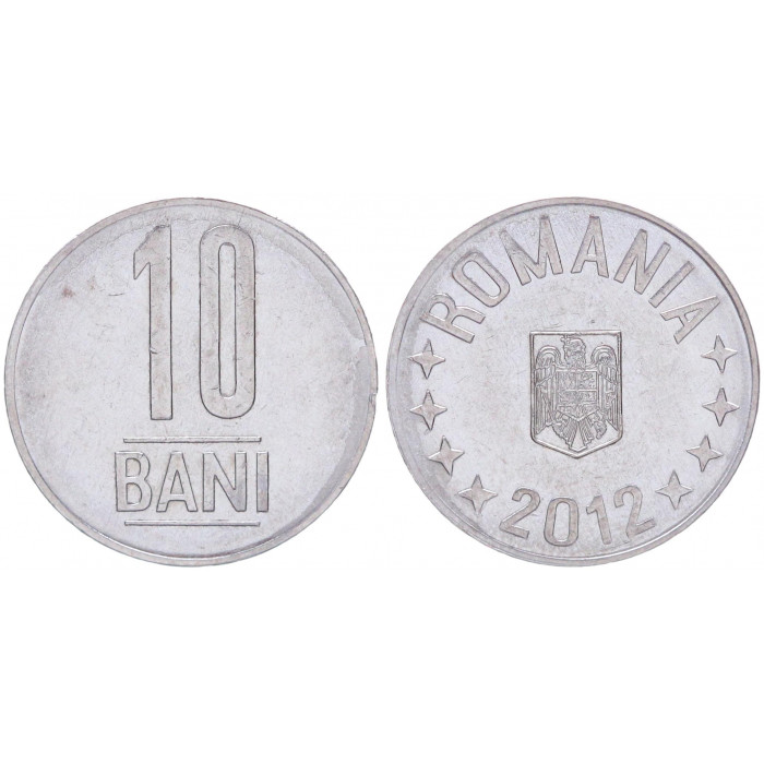 Румыния 10 Бани 2012 год XF KM# 191