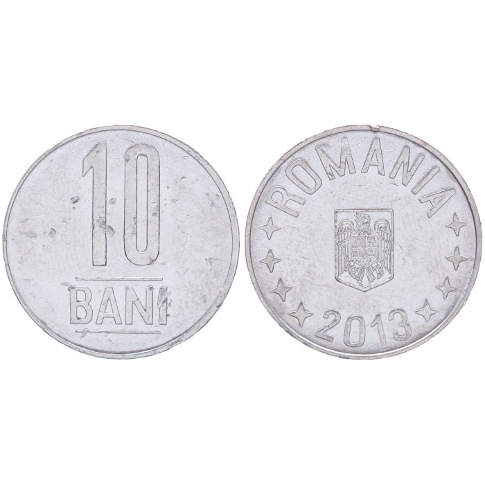Румыния 10 Бани 2013 год XF KM# 191