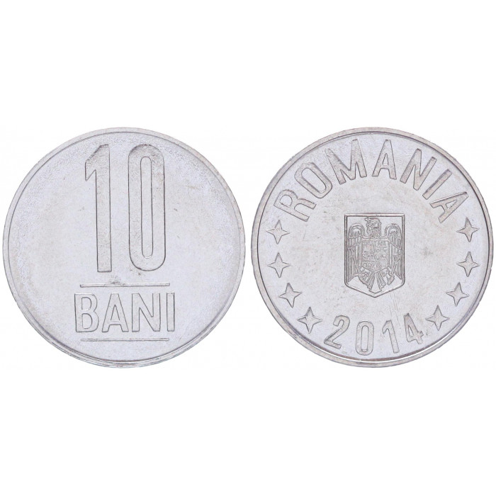 Румыния 10 Бани 2014 год XF KM# 191
