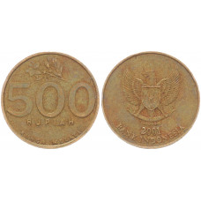 Индонезия 500 Рупий 2001 год XF KM# 59 Жасмин